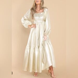 Golden maxi dress
